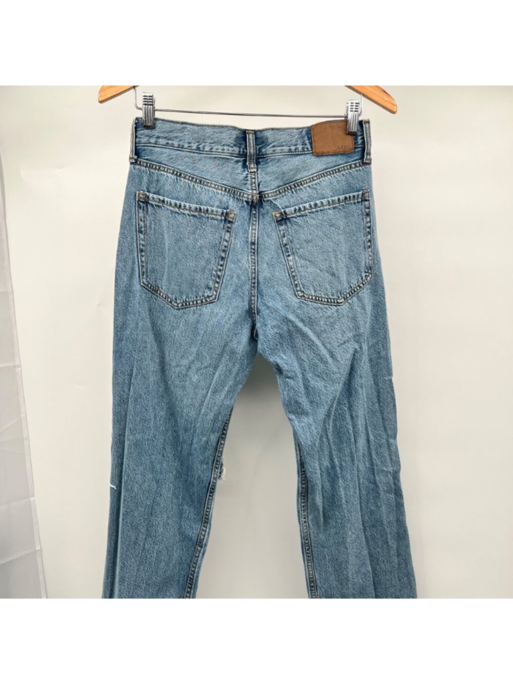 Aeropostale Womens High Rise Baggy Jeans Distressed Size 4R - Picture 4 of 8